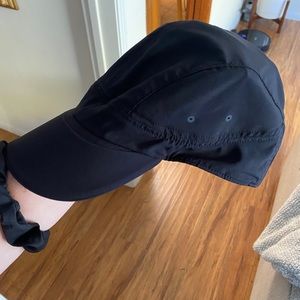 Women’s black lululemon dry fit running hat. Never worn